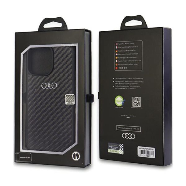 Audi Carbon Fiber - Case for iPhone 14 Pro Max (Black) - Image 3