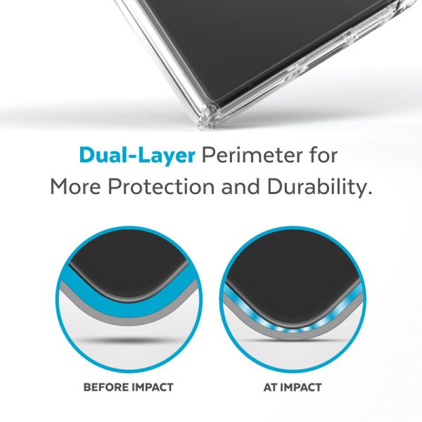 Speck Presidio Perfect-Clear - Case for Samsung Galaxy S23 Ultra with MICROBAN coating (Clear) - Image 8