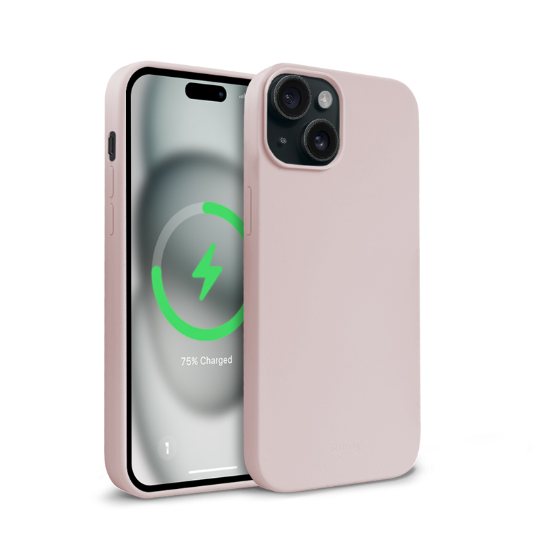 Crong Color Cover Magnetic - Case for iPhone 15 MagSafe (Sand Pink)