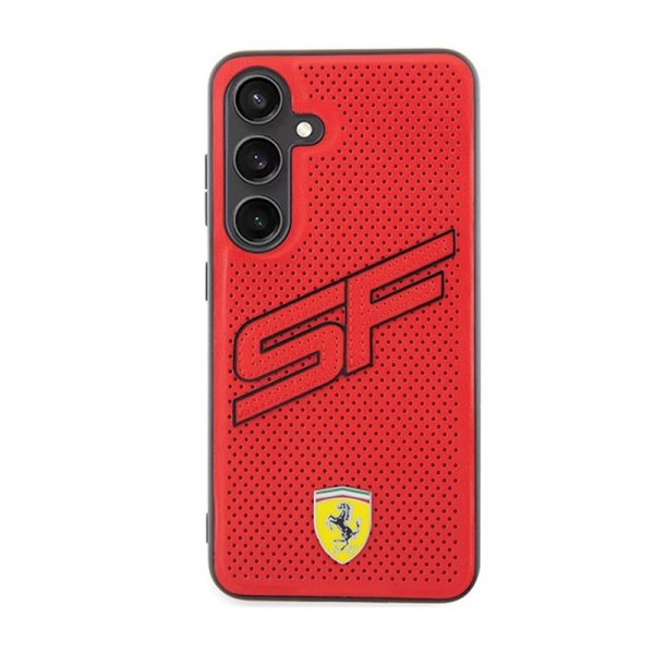 Ferrari Big SF Perforated - Samsung Galaxy S24 Case (Red) - Image 3