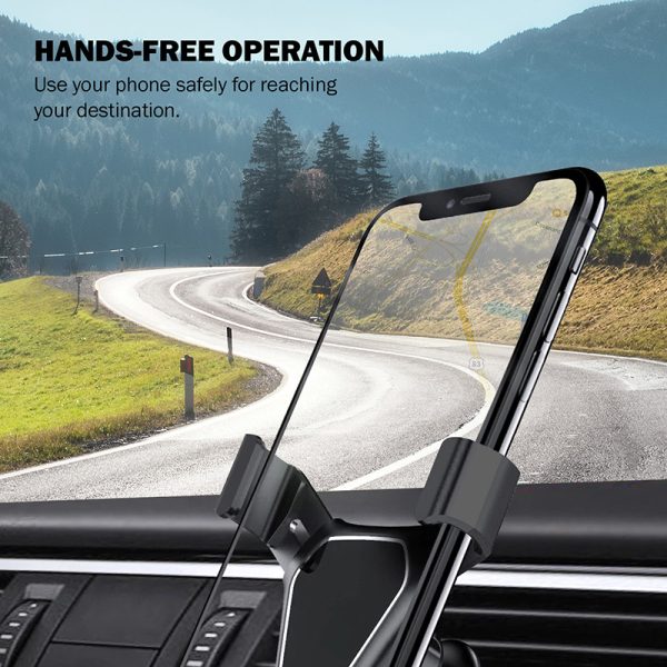 Crong Gravity Auto-Clip Car Holder - Gravity car holder 4.7 "- 6.5" (black) - Image 7