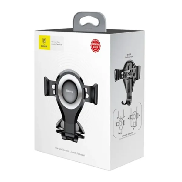 Baseus Osculum gravitational phone holder (black + silver) - Image 5