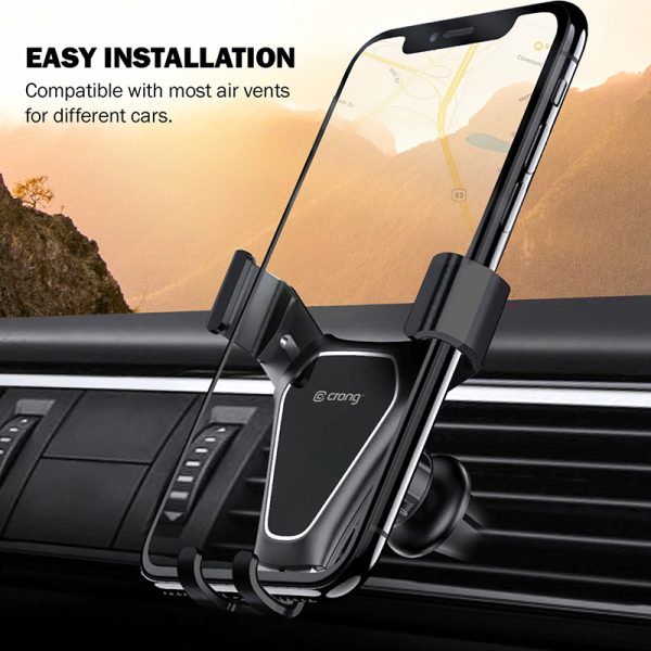 Crong Gravity Auto-Clip Car Holder - Gravity car holder 4.7 "- 6.5" (black) - Image 8