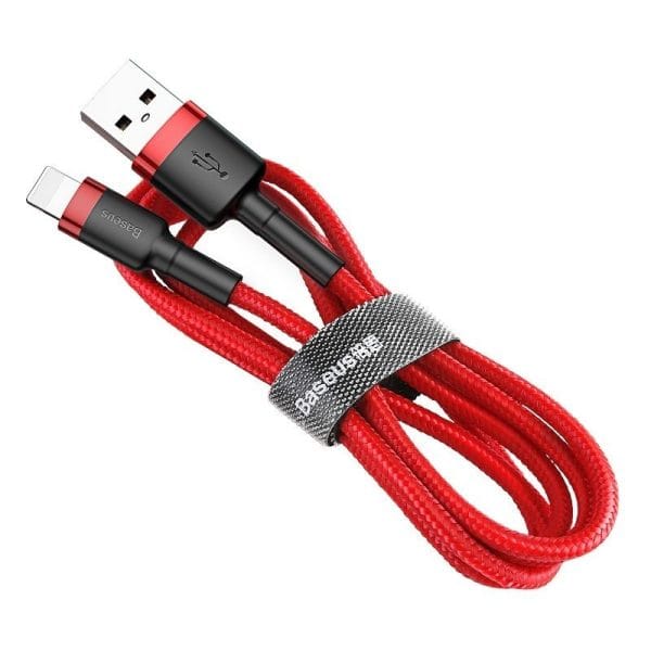 Baseus Cafule USB Lightning cable 2.4A 1m (black + red) - Image 3
