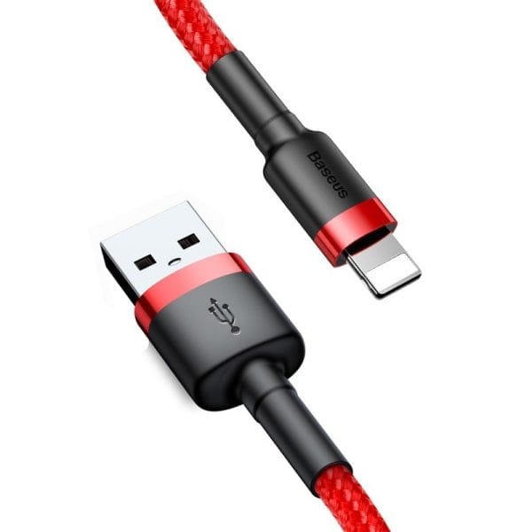 Baseus Cafule USB Lightning cable 2.4A 1m (black + red) - Image 2