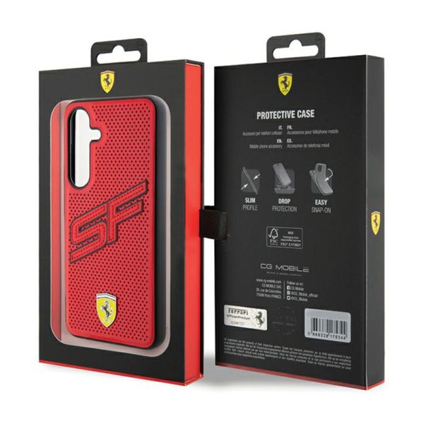 Ferrari Big SF Perforated - Samsung Galaxy S24 Case (Red) - Image 8
