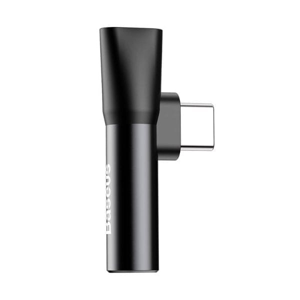 Baseus Audio Adapter USB-C to Mini Jack 3.5mm + USB-C (black) - Image 4