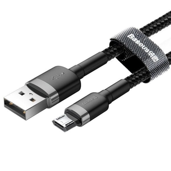 Baseus Cafule Micro USB cable 2.4A 0,5m (gray + black) - Image 2