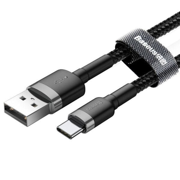 Baseus Cafule cable USB-C 3A 0.5m (Gray+Black) - Image 2