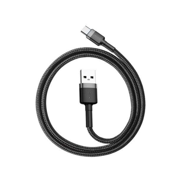 Baseus Cafule cable USB-C 3A 0.5m (Gray+Black) - Image 3