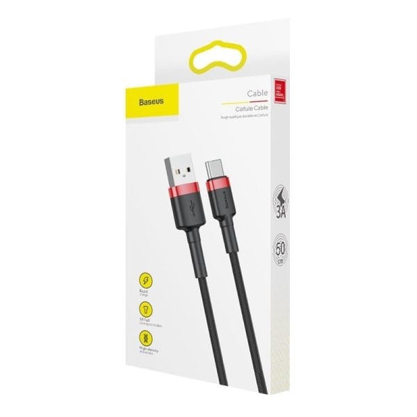 Baseus Cafule cable USB-C 2A 2m (Red+Black) - Image 6