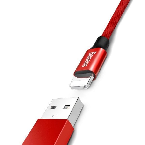 Baseus Yiven Lightning Cable 180 cm 2A (red) - Image 2