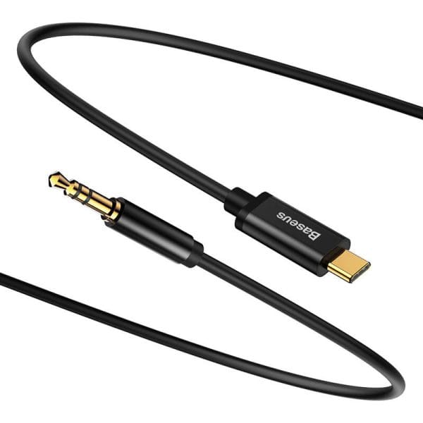 Baseus Yiven Audio cable USB-C to mini jack 3,5mm, 1.2m (Black) - Image 2