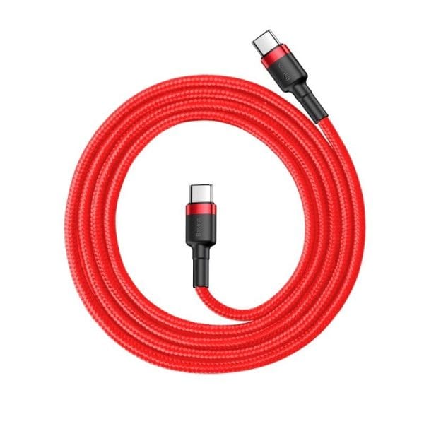 Baseus Cafule Cable USB-C PD 2.0 QC 3.0 60W 1m (Red) - Image 2