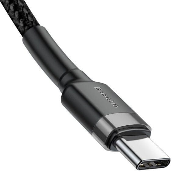 Baseus Cafule Cable USB-C PD 2.0 QC 3.0 60W 1m (Black+Gray) - Image 3