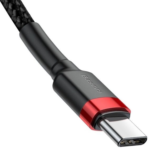 Baseus Cafule Cable USB-C PD 2.0 QC 3.0 60W 2m (Black+Red) - Image 3