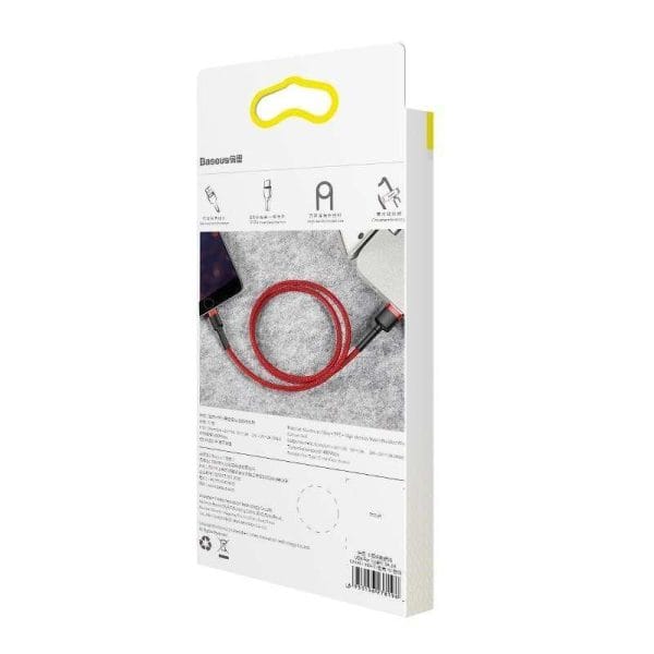 Baseus Cafule USB Lightning Cable 2,4A 0,5m (Red) - Image 6