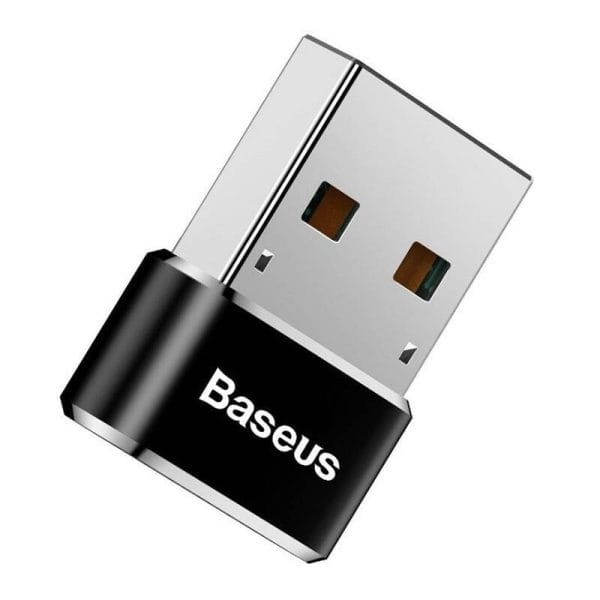 Baseus USB-C to USB-A adapter 3A (Black) - Image 3