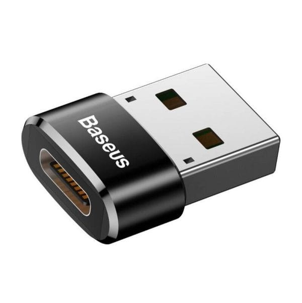 Baseus USB-C to USB-A adapter 3A (Black) - Image 5