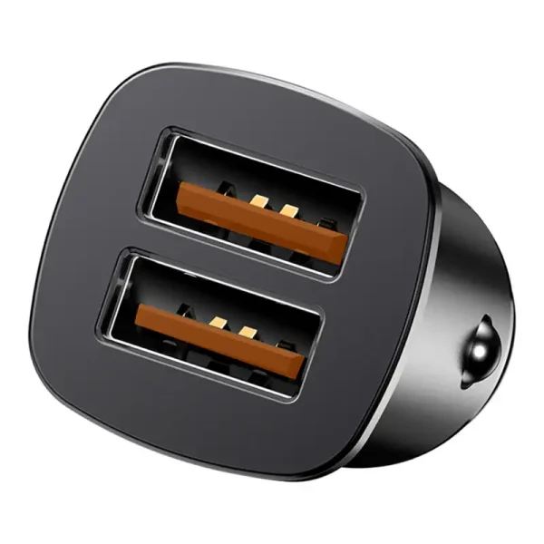 Ładowarka samochodowa Baseus Square 2xUSB QC3.0 5A 30W (czarna) - Image 5