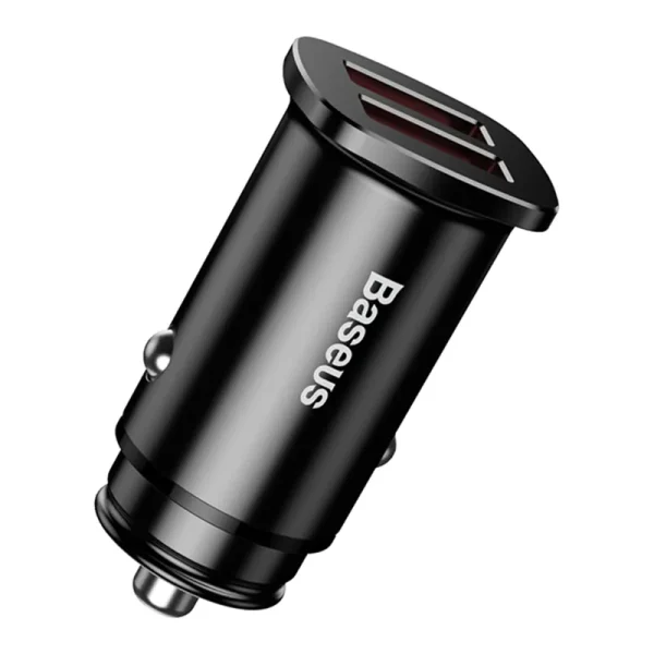 Ładowarka samochodowa Baseus Square 2xUSB QC3.0 5A 30W (czarna) - Image 2