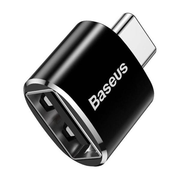 Baseus USB to USB Type-C Adapter 2.4A (Black) - Image 2