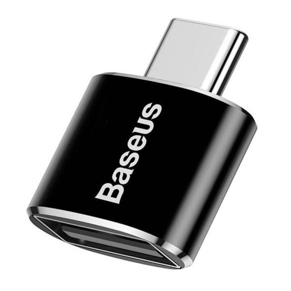 Baseus USB to USB Type-C Adapter 2.4A (Black) - Image 3