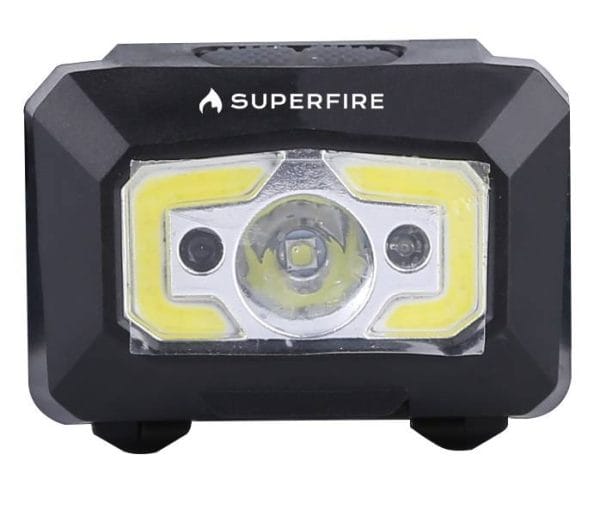 Headlight with non-contact switch Superfire X30, 340lm, USB - Image 2
