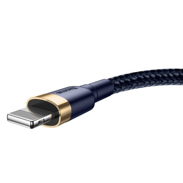 Baseus Cafule Lightning cable 2.4A 1m (Gold+Dark blue) - Image 4