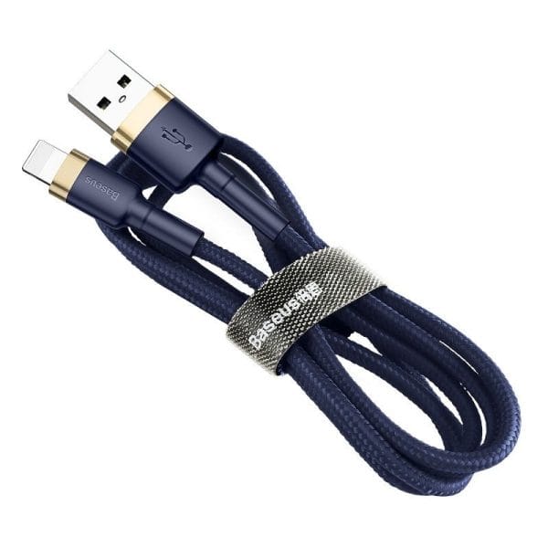 Baseus Cafule Lightning cable 2.4A 1m (Gold+Dark blue) - Image 3