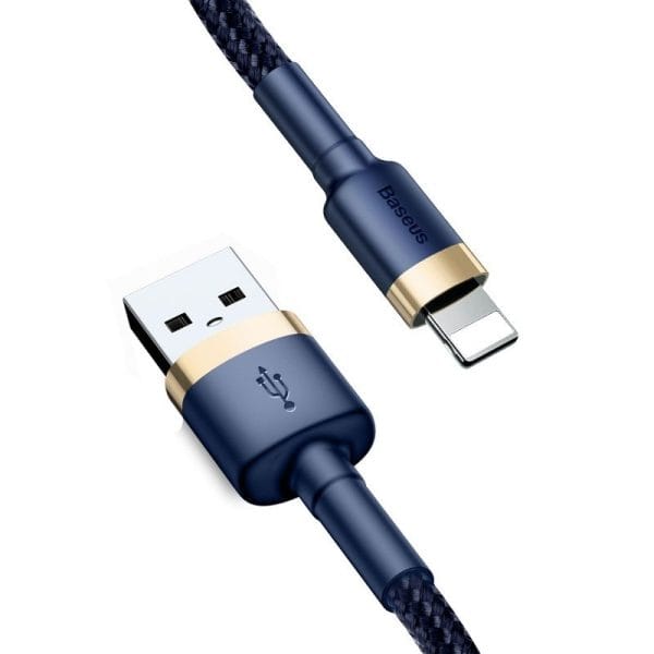 Baseus Cafule Lightning cable 2.4A 1m (Gold+Dark blue) - Image 2