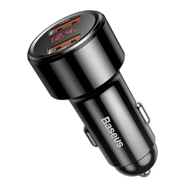 Ładowarka samochodowa Baseus Magic 2x USB QC 3.0 45W (czarna) - Image 4