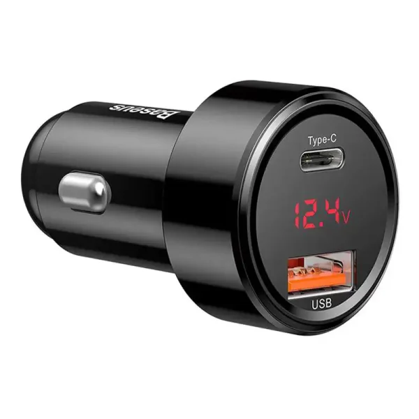 Ładowarka samochodowa Baseus Magic USB + USB-C QC 4.0  PD 45W (czarna) - Image 4