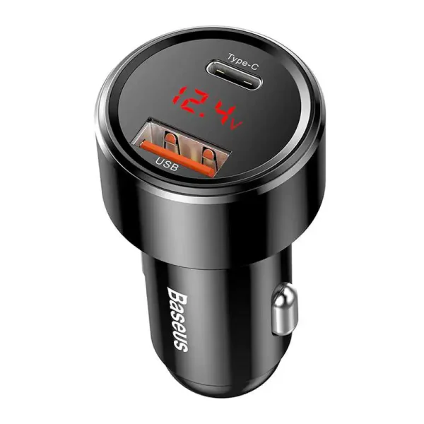 Ładowarka samochodowa Baseus Magic USB + USB-C QC 4.0  PD 45W (czarna) - Image 3