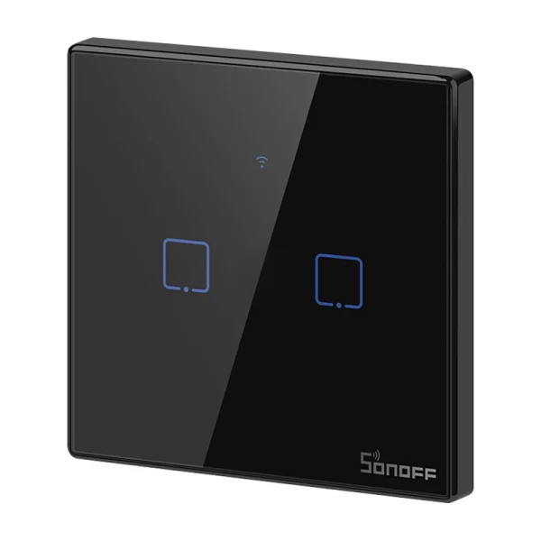 Touch light switch WiFi + RF 433 Sonoff T3 EU TX (2-channel) - Image 2