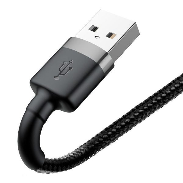 Baseus Cafule USB Lightning Cable 2.4A 0.5m (Gray+Black) - Image 5