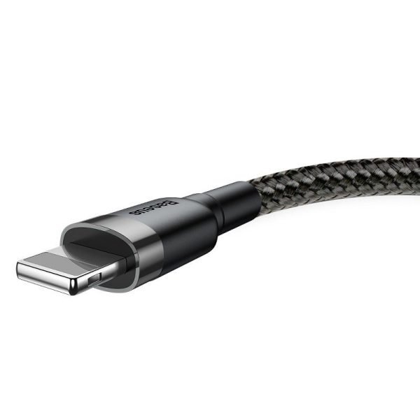 Baseus Cafule USB Lightning Cable 2,4A 1m (Gray+Black) - Image 4