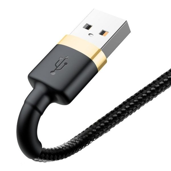 Baseus Cafule Cable USB Lightning 2.4A 1m (Gold+Black) - Image 5