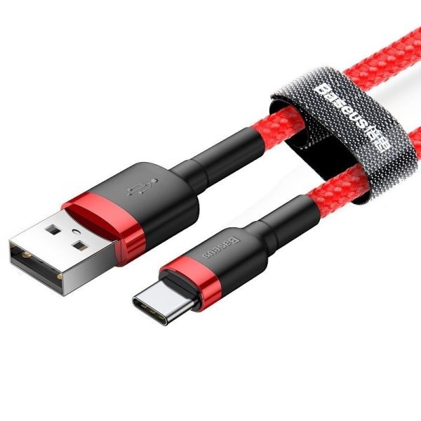 Baseus Cafule USB-C Cable 2A 3m (Red) - Image 3
