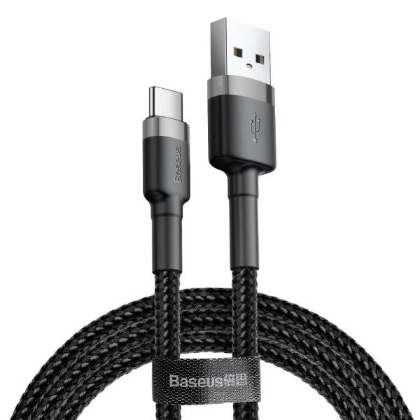 Baseus Cafule USB-C cable 2A 3m (Black+Gray) - Image 2