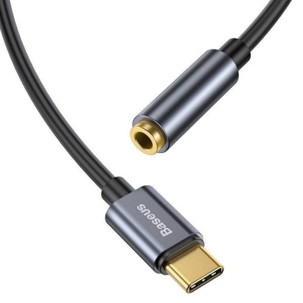 Baseus L54 Audio Adapter USB-C + mini jack 3,5mm (Black+Gray) - Image 5