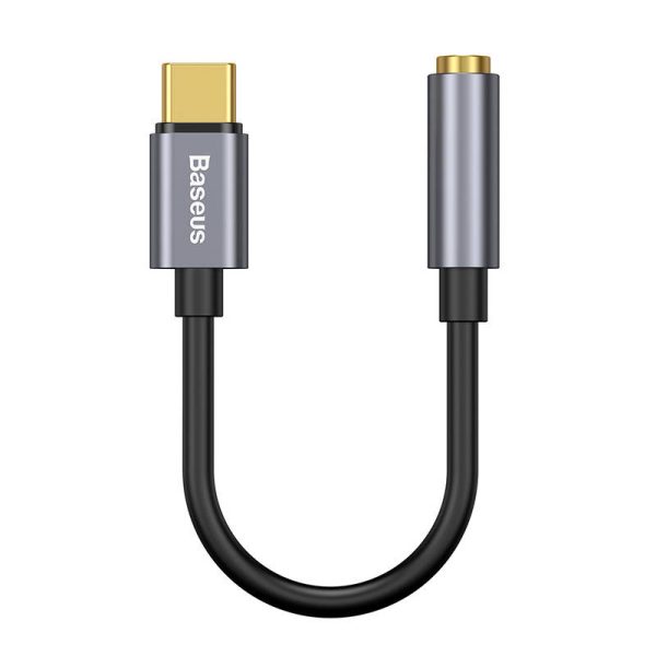 Baseus L54 Audio Adapter USB-C + mini jack 3,5mm (Black+Gray) - Image 2