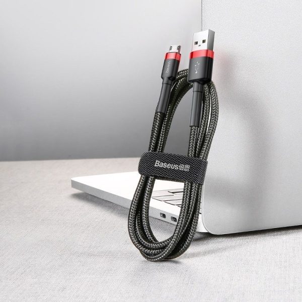 Baseus Cafule Micro USB Cable 2A 3m (Black+Red) - Image 6