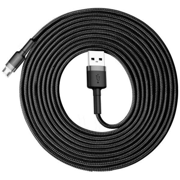 Baseus Cafule Cable USB For Micro 2A 3m Gray+Black - Image 3