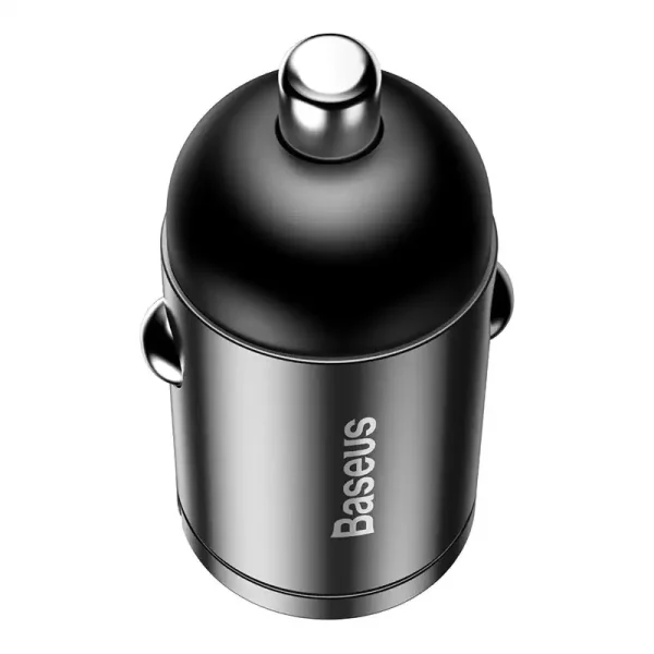 Baseus Tiny Star Mini Quick Charge Car Charger USB Port 30W Grey - Image 5