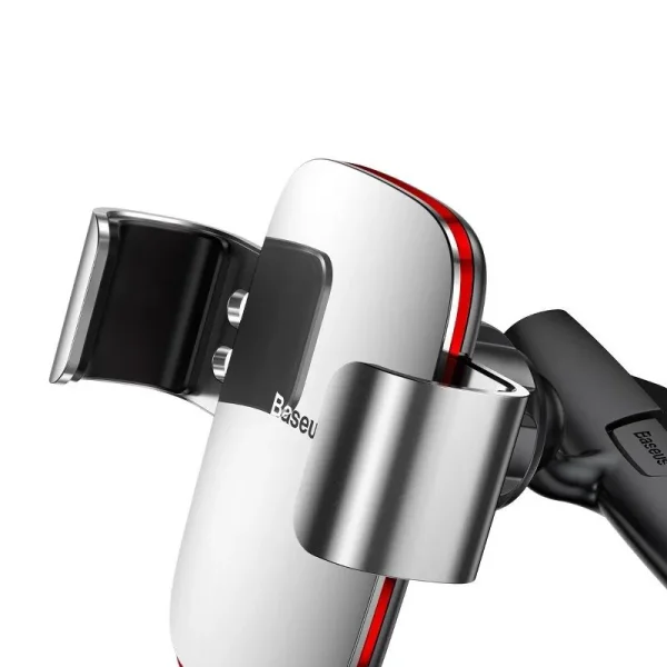 Baseus Metal Age Gravity Car Mount (CD Version) Silver - Image 4
