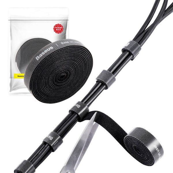 Baseus Rainbow Circle Velcro Straps 3m Black - Image 5