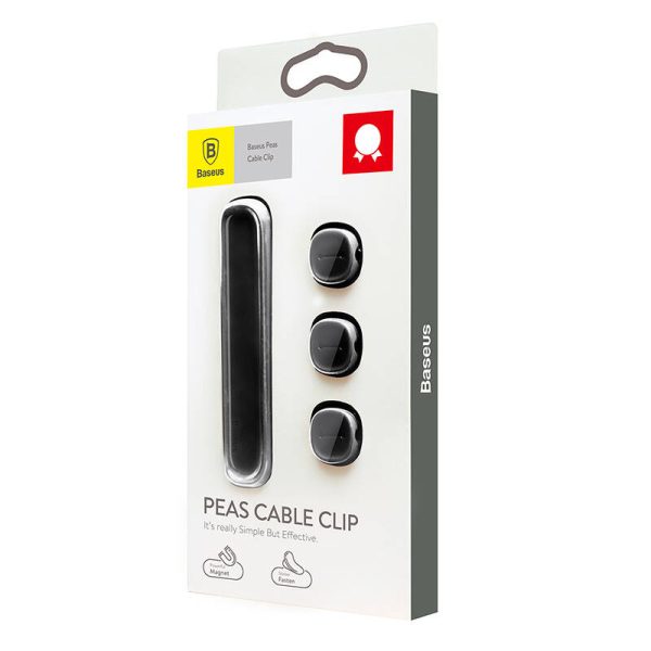 Baseus Peas Magnetic Cable Clip Black - Image 4