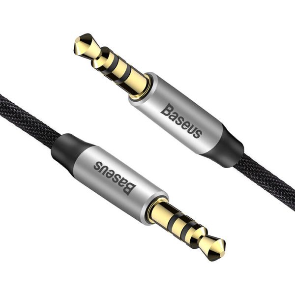 Baseus Yiven Audio Cable Cable 3.5 male Audio M30 1.5M Silver+ Black - Image 5