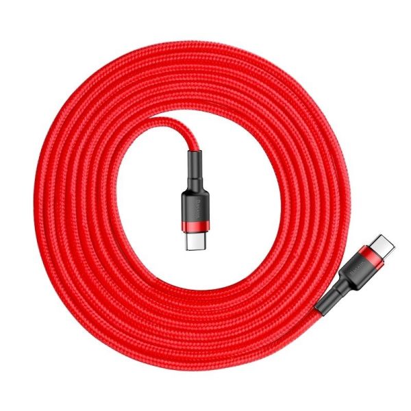 Baseus Cafule PD2.0 60W flash charging USB For Type-C cable (20V 3A) 2m Red - Image 2